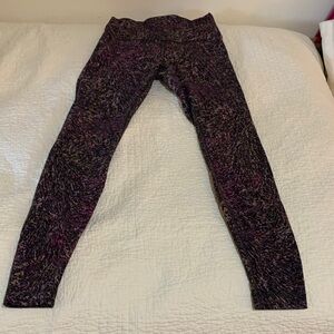 lululemon athletica Black and Purple Leggings